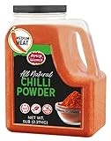 Red Chilli Powder 5 LB Bulk Jar - Medium Heat - All Natural from Ground Chilli, No Color, No Salt, 100% Natural by Spicy World