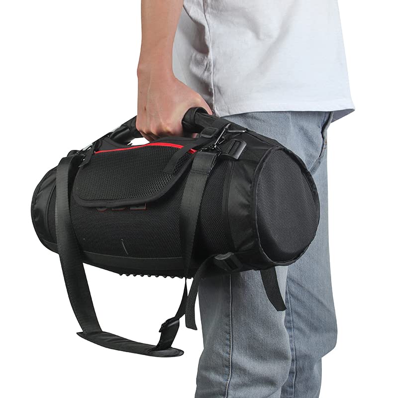 Estuche de viaje para JBL Boombox3, bolsa de almacenamiento para altavoz portátil con correa para el hombro, 2 bolsas laterales de malla y bolsa de alimentación
