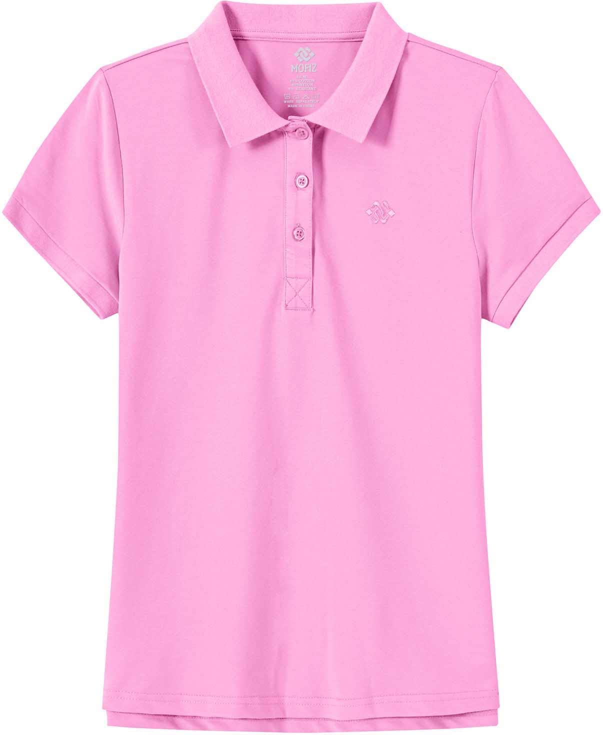 MoFiz Polo Donna Manica Corta Poloshirt Golf Camicia Sportiva Estate Top Traspirante