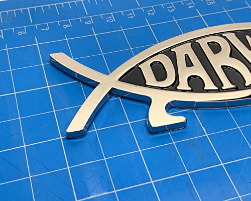 Image of Metal Darwin Fish Car Emblem
