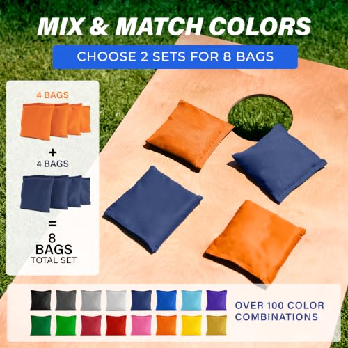 Image of GoSports Classic Cornhole Bean Bags Set of 4-16 Colors Available - Regulation All Weather, Mix and Match
