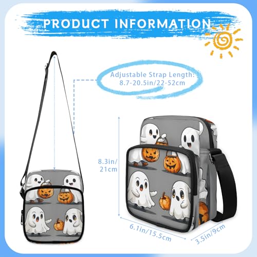 Mini Halloween Style Lightweight Crossbody Bag Casual Pattern Shoulder Handbag Design Portable Small Backpack Trvel2