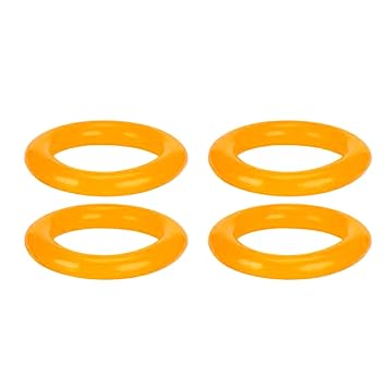 Jasol Sewing Machine Bobbin Winder Rubber Ring Tire O Yellow Ring for Industrial Domestics Sewing Machine Bobbin Winder Yellow Ring Pack of 4 (Yellow)