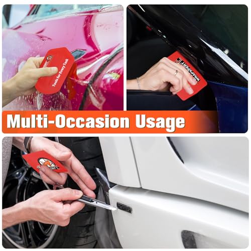 Image of WRAPXPERT Vinyl Wrap Tools, 6 PCS Car Wrap Kit Application Tools Includes Utility Knife with Blades, Vinyl Squeegee with Extra Felt for Car Wrapping,Window Tint Application