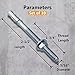 Party Animals 5/16 x 2-1/2 Inch Wedge Anchor, 10 PCs Zinc-Plated Industrial Anchor Bolts for Cement, Concrete