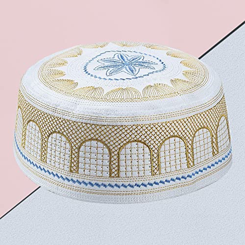 Colcolo Adulto Unissex 3 Peças Respirável Islâmico Muçulmano Oração Masculina Chapéu Turco Topi