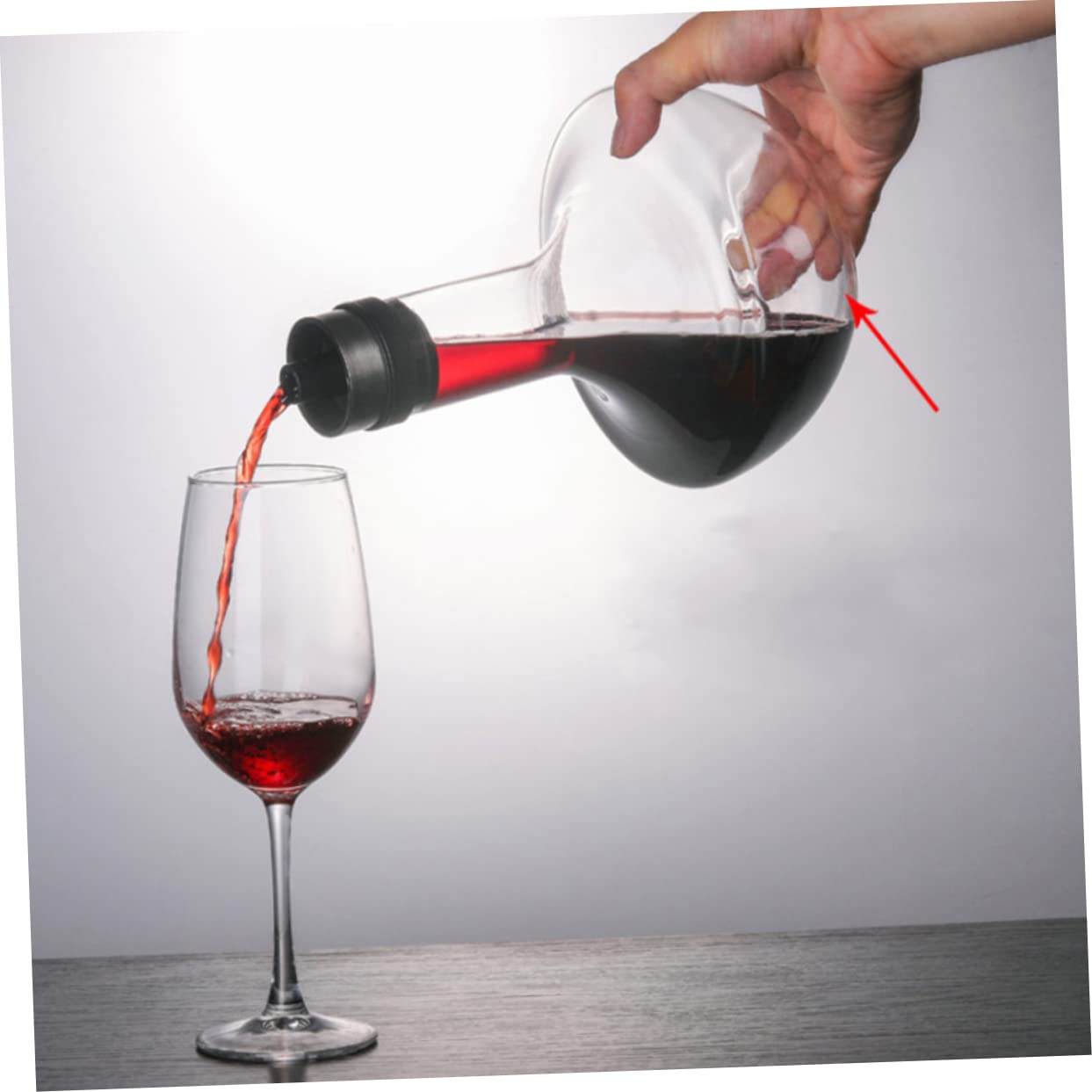 Cabilock 1 Decantador De Vidrio Para Vino Jarra Para Vino Whisky Aireador Con Tapa Y Protector