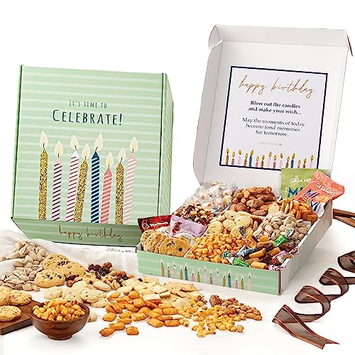 Broadway Basketeers Birthday Gift Basket With Snacks, Candy, & Cookies, Gourmet Food Gifts, Kosher, For Men, Women, Kids & Adults - Image 3