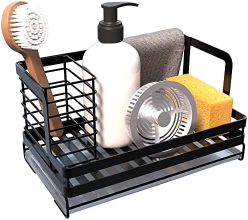 ANDRSAN Kitchen Sink Caddy with Removable Drain Tray