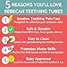 BEBECAN Teething Sticks for Babies 0-36 Months - Super Soft Silicone Teethers in 6 Vibrant Colors, Infant Teething Relief, Multicolored Teething Toys