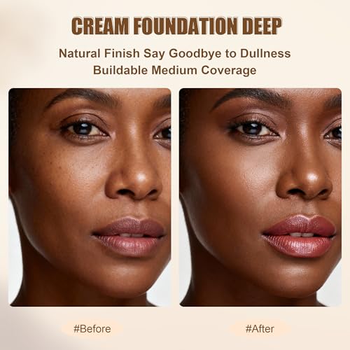 Image of HECI BEAUTY Tinted Foundation Stick, Balm to Cream Foundation with Light to Medium Coverage, Infused with Hydrating Ingredients,Deep, 0.25 oz