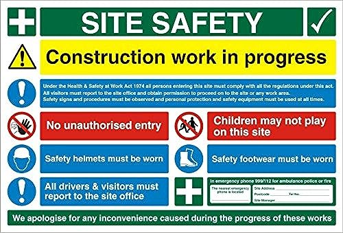 Panneau cannelé de signalisation Seco Site Safety 4 mm plaque 600 mm x 400 mm