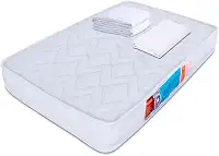 Kit Colchão Chiqueirinho Cercadinho Mini Berço + Lençol Avulso Com Elástico 180 Fios + Protetor Capa Impermeável 100x70x10cm - BF Colchões