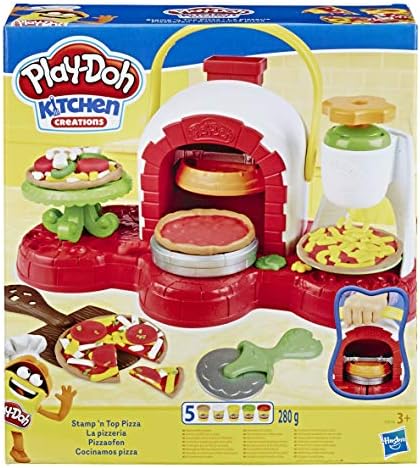 Play-Doh Kitchen Creations Zestaw z Ciastoliną Piec do Pizzy, Wielokolorowy, Od 3 lat, E4576EU4