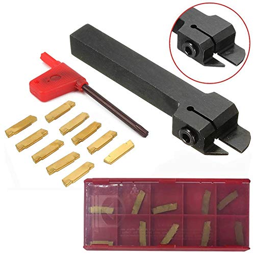 Portaherramientas de torno con 10 insertos MGMN200-G miniatura 4