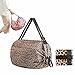 Produktbild Foldable Travel One-Shoulder Portable Shopping Bag, Large Capacity Portable Shopping Bag, Sports Picnic Camping Storage Bags (Leopard Schwarz)