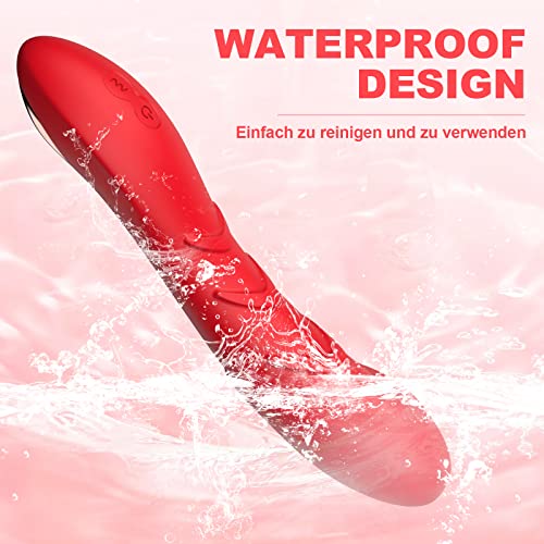 Silikon Vibrator G-Punkt Vibratoren für Sie Klitoris Leise und Stark 12 Vibrationsmodi Realistische AV Dildo Stimulator Erotik Extrem Sex Toys Sexspielzeug Analvibratoren für Frauen Paare – Bild 8