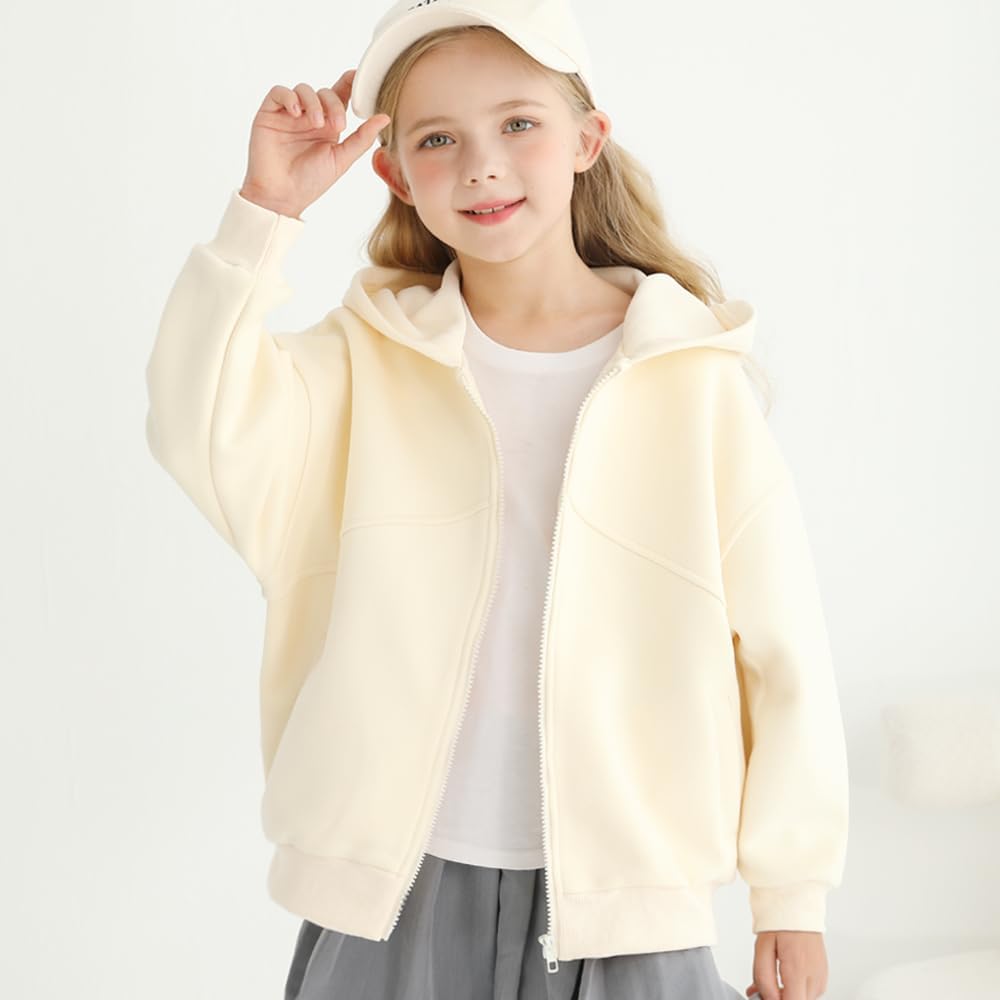 Toddler Girl Zip Up Hoodie Jacket Coats Kids Casual Outerwear - Image 4