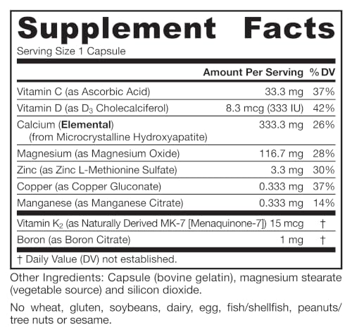Jarrow BoneUp Three Per Day, Vitamin D3 and Calcium, 180 Capsules - image 9