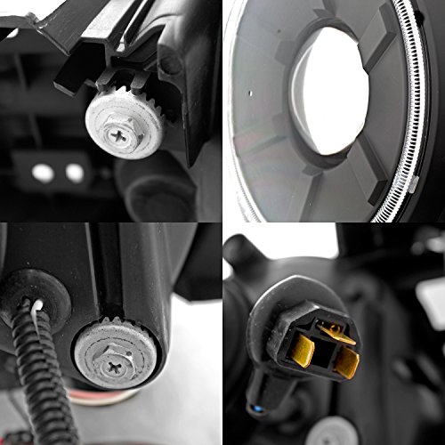 Sppc Black Projector Headlights Assembly Set Ccfl Halo For Toyota Fj Cruiser - (Pair) Driver Left And Passenger Right Side Replacement Headlamp #TOP5