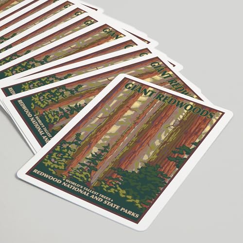 Juego de 52 cartas de poker Redwood National Park miniatura 5
