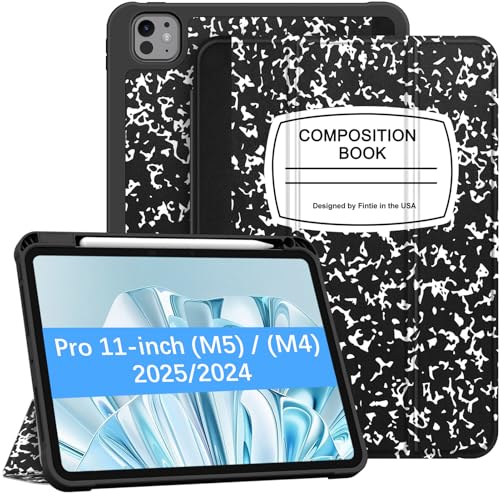 Fintie SlimShell Case for iPad Pro 11-inch (M5) 2025 / (M4) 2024 - [Built-in Pencil Holder] Soft...