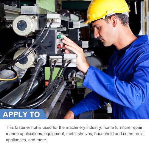 METALLIXITY Punktschweißmuttern (M6) 25 Stück, Karbonstahl-Doppellaschen-Befestigungsmutter - für den Bau von Industrieanlagen