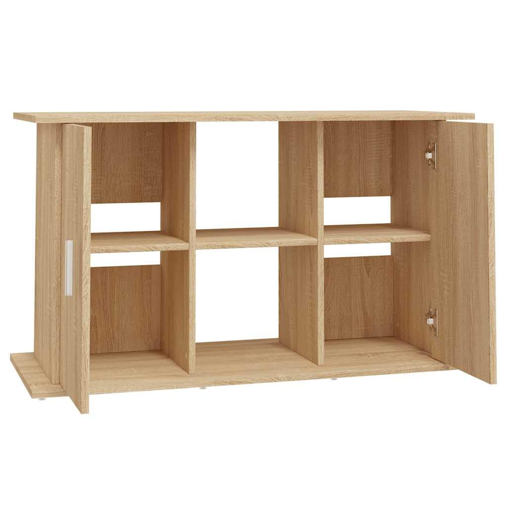 Stojak do akwarium, dąb Sonoma z materiału drewnopochodnego, 101 x 41 x 58 cm, szafka pod umywalkę z miejscem do przechowywania, regał, półka i drzwi do akwarium, terrarium, zbiornika na ryby