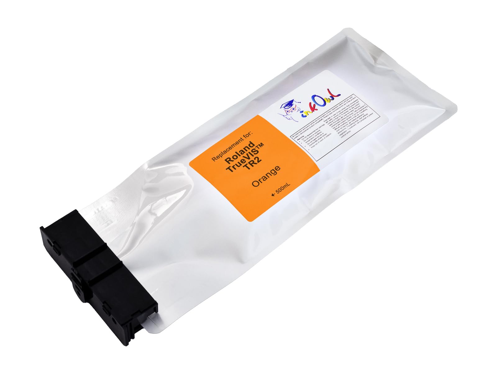 InkOwl Compatible Ink Cartridge Replacement for Roland TrueVIS TR2 Printers TR2-OR (500mL, Orange) for VG2-540, VG2-640, VG3-540, VG3-640