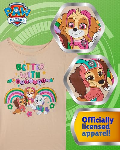 Nickelodeon Paw Patrol Skye Everest Liberty Girls Shirts - 4 Pack Short Sleeve Girls T Shirts for Toddlers & Little Girls3
