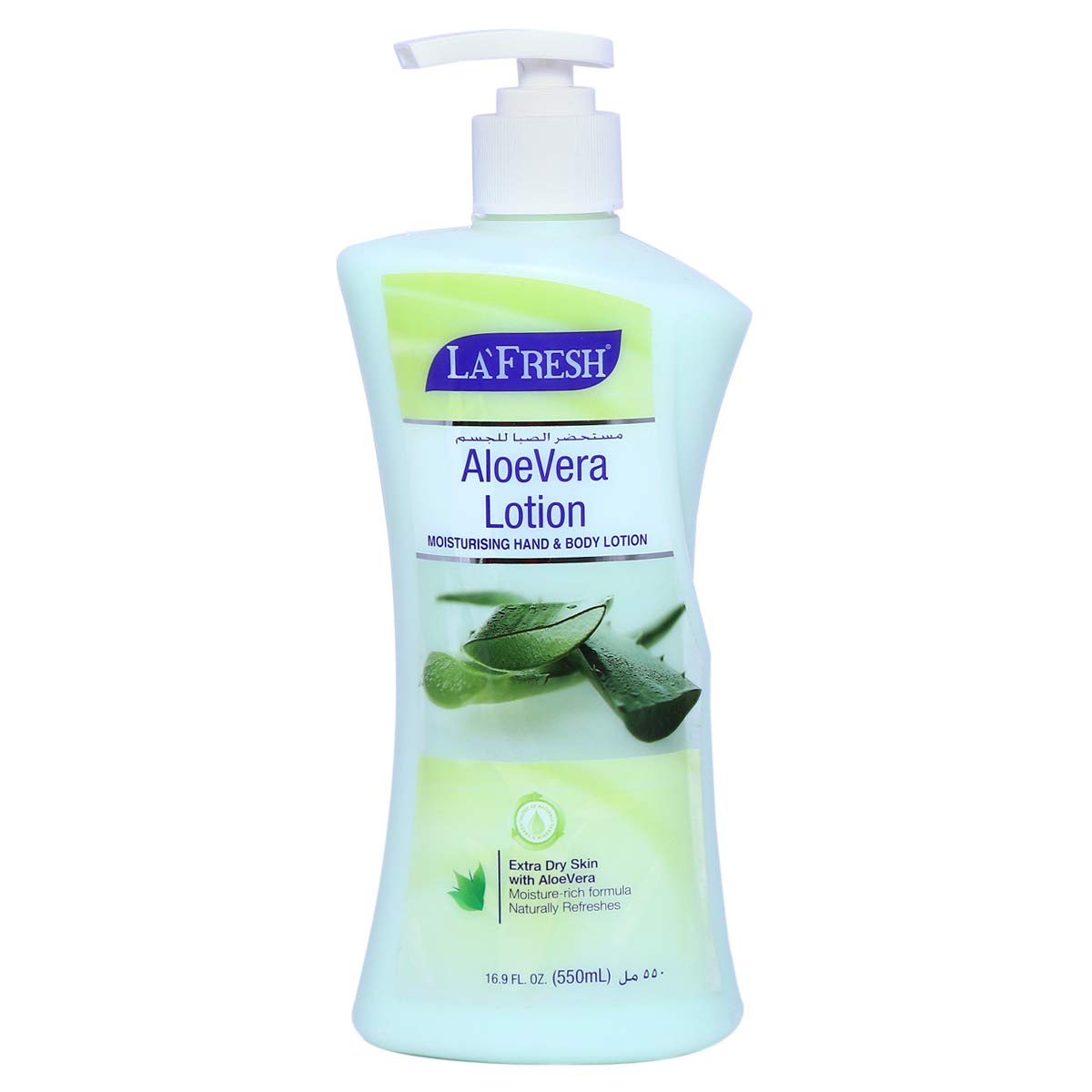 Moisturizing Hand and Body Lotion - Aloe Vera, 550 ml