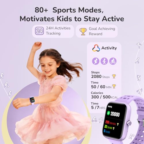 ENOMIR Kids Smart Watch at 50% Off - Health Monitor & Fun - Image 4