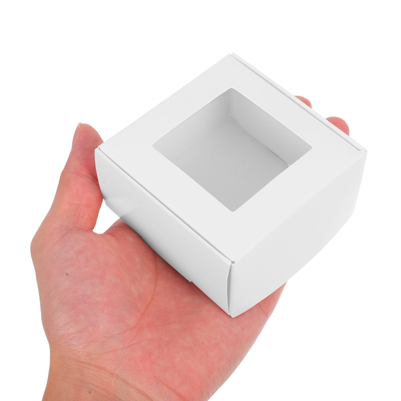 TOYANDONA 50stücke Papier Seifenbox Mit Sichtfenster Für Handgemachte Seife Gastgeschenke Und Verpackungen Robustes Design Für Versand Und Lagerung Für Kleine Leckereien Und Schmuck Umweltfr