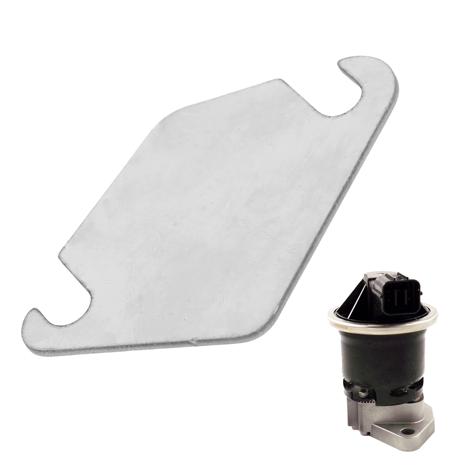 Piastra Di Chiusura EGR In Acciaio Inox Per Ford Fiesta 1.4/1.6 - Guarnizione Senza Foro | Compatibile Con Modelli Citro&euml;n E Peugeot