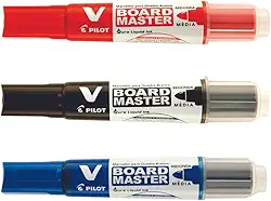 Kit C/03 Pincel Quadro Branco Marcador Pilot Recarregável