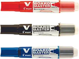 Kit C/03 Pincel Quadro Branco Marcador Pilot Recarregável