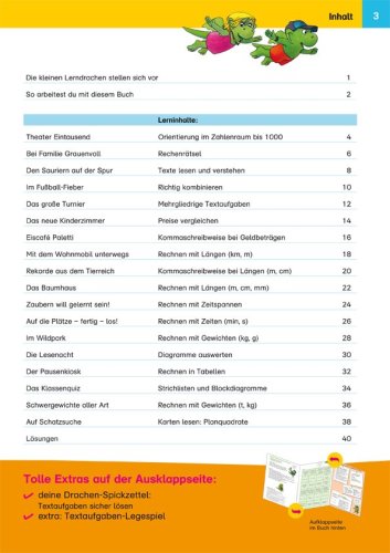 Mein Übungsheft Textaufgaben Mathe 3