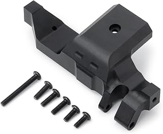RCLIONS Aluminum Alloy Motor Mount Base Bracket for TRX4 T4 1/10 RC Crawler Car Upgrades Parts (Black)