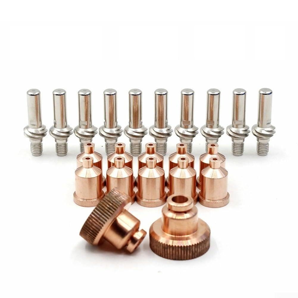 Kit di materiali di consumo al plasma di ricambio per torcia elettrodi compatibili con Tomahawk 1538 Adatto per sistema di taglio LC105, set di ugelli da 7 mm per uso industriale