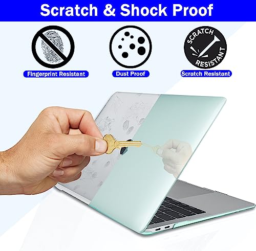 Image of Case Compatible with MacBook Air 13.6 inch 2025 2024 2023 2022 Release M4 A3240 M3 A3113 M2 A2681Plastic Hard Shell Cover Case, Green