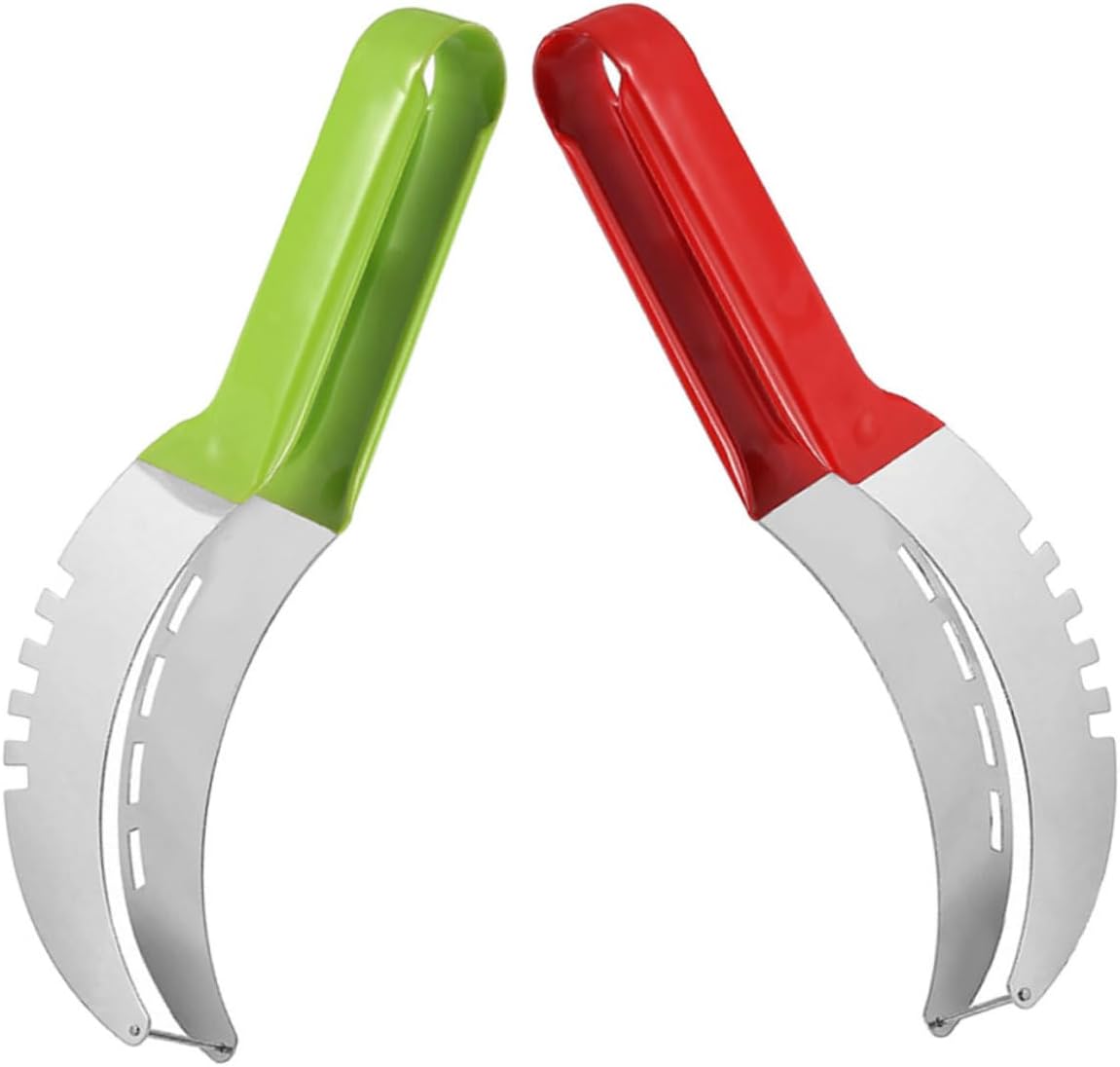 MAGICLULU 2pcs Stainless Steel Watermelon Slicer Cutter for Fruit Cubes