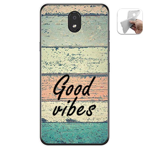 Funda Gel TPU para LG K30 diseño Madera 01 Dibujos