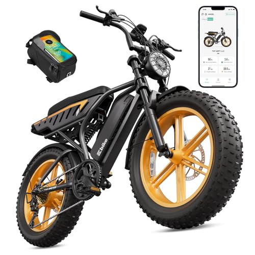 Image of TST Electric Bike for Adults 20 inch Fat Tire All-Terrain E-Bike 60 Miles - 48V 15 AH Battery Electric Bicycle