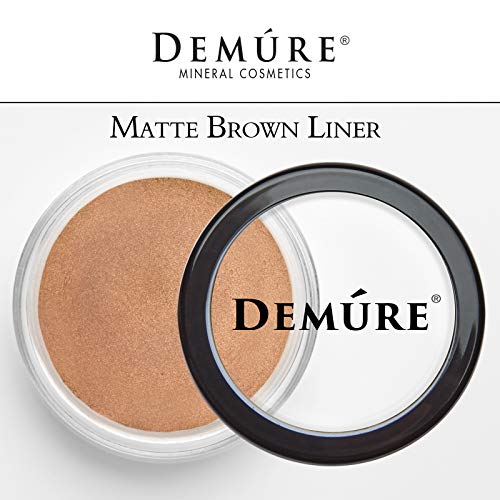 Demure Mineral Make Up (Brown Liner) Eye Shadow, Matte Eyeshadow, Loose Powder, Eye Makeup, Professional Makeup #TOP1