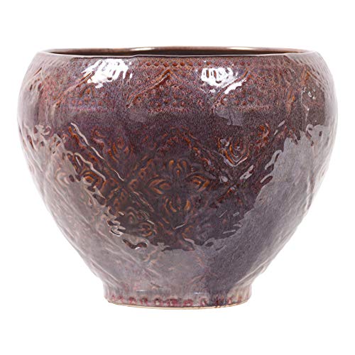 Little Green House Brown Ceramic Pot for Flowers