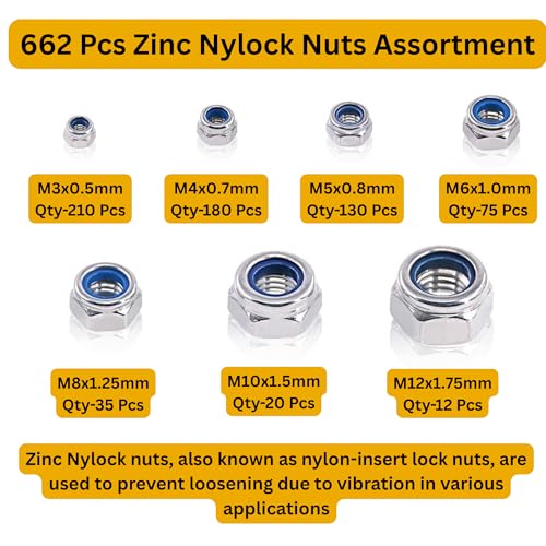 Image of Zinc Plated Nylock Nuts