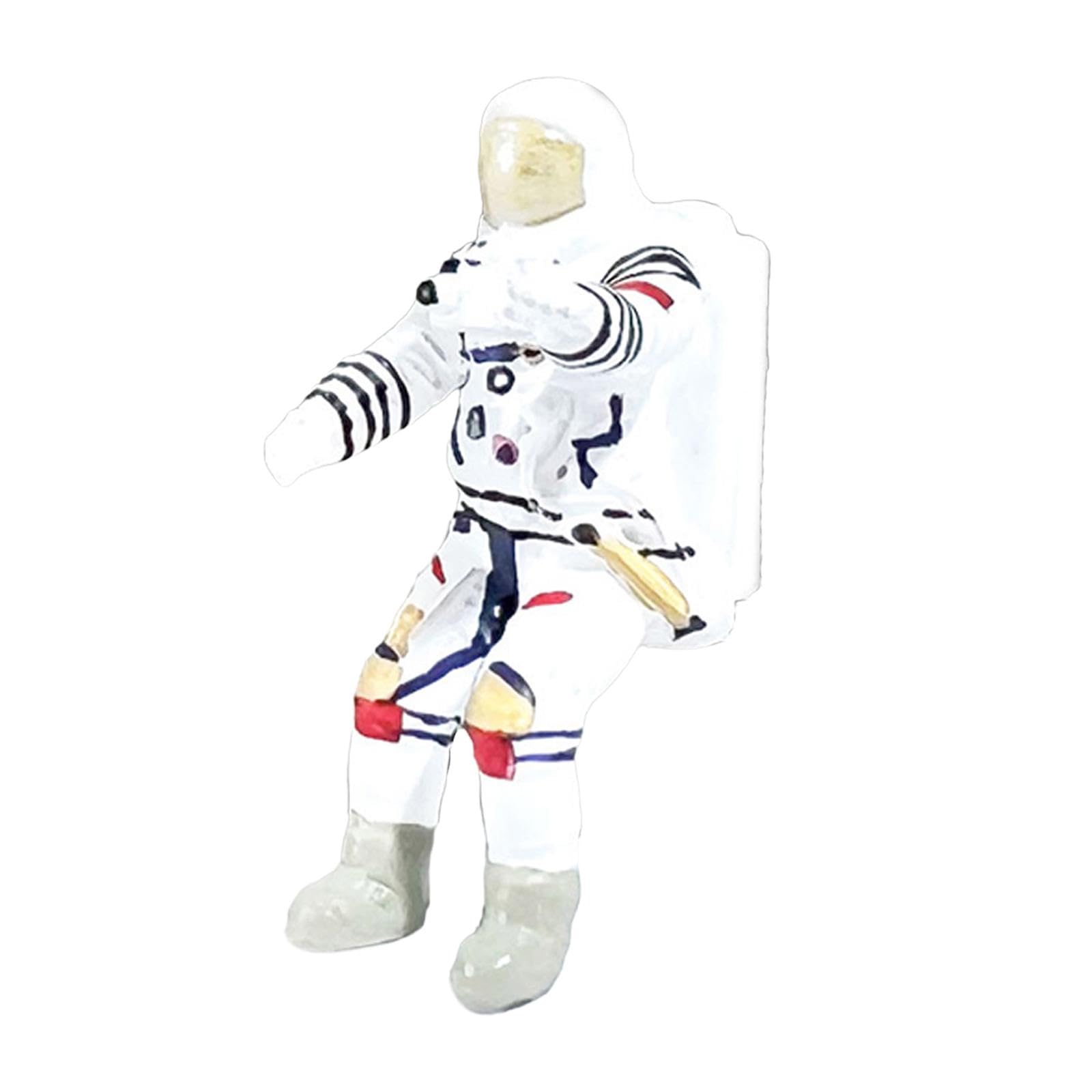 Fancyes 1/64 Scale Astronaut Figurines Spaceman Model Statue Mini Astronaut Toys for Diorama Miniature Scene Decoration Layout, Flying