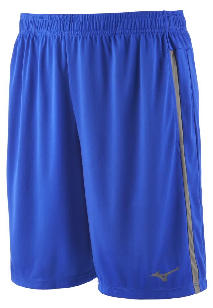 Mizuno Men's Icon 8" Short, Royal-Charcoal, Large