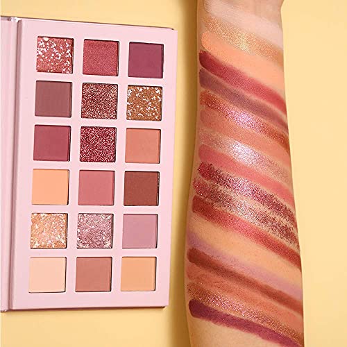 Image of Beauty Rose Gold Remastered + Nude Edition Eyeshadow Palette Combo Kit - 36 Matte and Shimmer Finishes, Includes Black Eyeshadow - Complete Eye Shadow Palette Set
