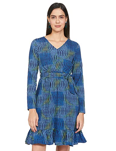 Image of Max Women Floral Printed V Neck A-Line Midi Dress